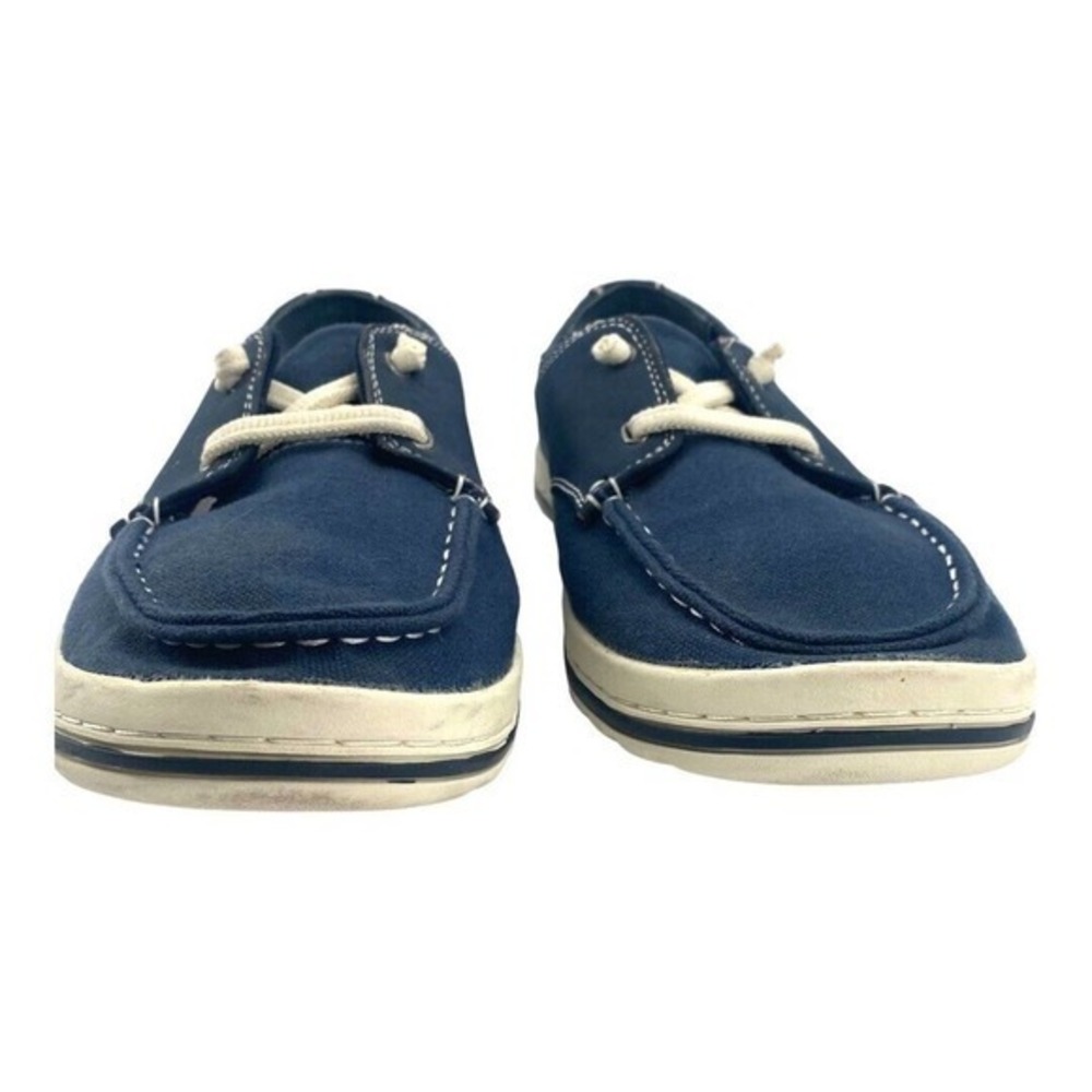 G.H. Bass & Company Nantucket Leather Lace Up Men's Boat Sneakers Women 8 Men 7 - Picture 7 of 11